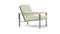 Barlow Tyrie Equinox Occasional Fauteuil Club lounge inox brossé avec coussins