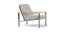 Barlow Tyrie Equinox Occasional Fauteuil Club lounge inox brossé avec coussins