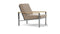 Barlow Tyrie Equinox Occasional Fauteuil Club lounge inox brossé avec coussins