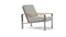 Barlow Tyrie Equinox Occasional Fauteuil Club lounge inox brossé avec coussins