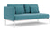 Barlow Tyrie Layout Deep Seating Double Seat - One High Arm Layout Double Seat - One High Arm - avec coussins