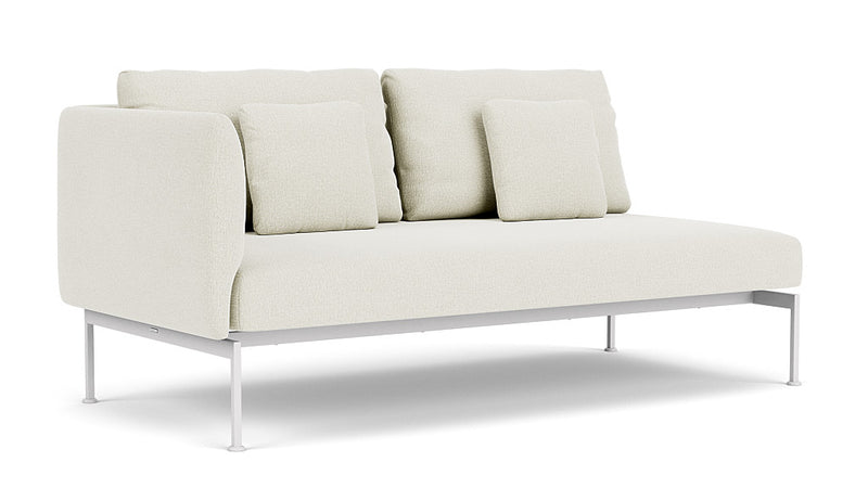 Barlow Tyrie Layout Deep Seating Double Seat - One High Arm Layout Double Seat - One High Arm - avec coussins