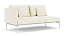 Barlow Tyrie Layout Deep Seating Double Seat - One High Arm Layout Double Seat - One High Arm - avec coussins