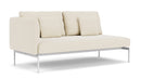 Barlow Tyrie Layout Deep Seating Double Seat - One High Arm Layout Double Seat - One High Arm - avec coussins