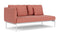 Barlow Tyrie Layout Deep Seating Double Seat - One High Arm Layout Double Seat - One High Arm - avec coussins