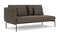 Barlow Tyrie Layout Deep Seating Double Seat - One High Arm Layout Double Seat - One High Arm - avec coussins