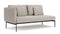 Barlow Tyrie Layout Deep Seating Double Seat - One High Arm Layout Double Seat - One High Arm - avec coussins