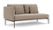 Barlow Tyrie Layout Deep Seating Double Seat - One High Arm Layout Double Seat - One High Arm - avec coussins