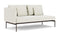 Barlow Tyrie Layout Deep Seating Double Seat - One High Arm Layout Double Seat - One High Arm - avec coussins