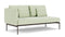 Barlow Tyrie Layout Deep Seating Double Seat - One High Arm Layout Double Seat - One High Arm - avec coussins