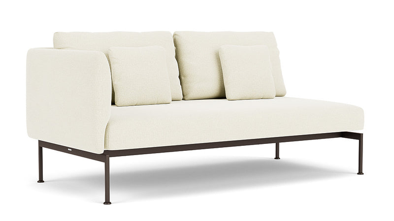 Barlow Tyrie Layout Deep Seating Double Seat - One High Arm Layout Double Seat - One High Arm - avec coussins