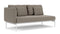 Barlow Tyrie Layout Deep Seating Double Seat - One High Arm Layout Double Seat - One High Arm - avec coussins