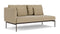 Barlow Tyrie Layout Deep Seating Double Seat - One High Arm Layout Double Seat - One High Arm - avec coussins