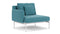 Barlow Tyrie Layout Deep Seating Single Seat - One Arm - avec coussins