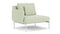 Barlow Tyrie Layout Deep Seating Single Seat - One Arm - avec coussins