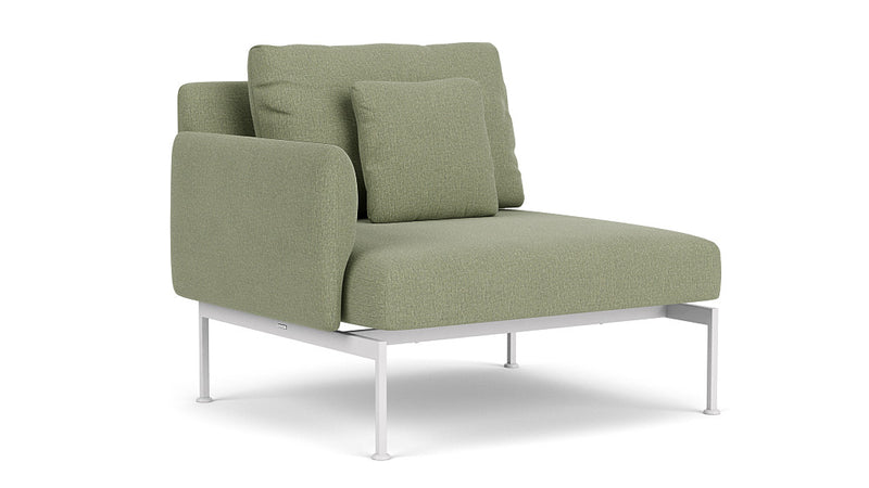 Barlow Tyrie Layout Deep Seating Single Seat - One Arm - avec coussins