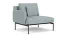 Barlow Tyrie Layout Deep Seating Single Seat - One Arm - avec coussins