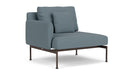 Barlow Tyrie Layout Deep Seating Single Seat - One Arm - avec coussins