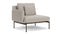 Barlow Tyrie Layout Deep Seating Single Seat - One Arm - avec coussins