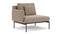 Barlow Tyrie Layout Deep Seating Single Seat - One Arm - avec coussins