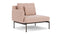 Barlow Tyrie Layout Deep Seating Single Seat - One Arm - avec coussins