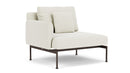 Barlow Tyrie Layout Deep Seating Single Seat - One Arm - avec coussins