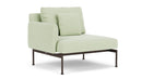 Barlow Tyrie Layout Deep Seating Single Seat - One Arm - avec coussins