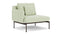 Barlow Tyrie Layout Deep Seating Single Seat - One Arm - avec coussins