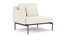 Barlow Tyrie Layout Deep Seating Single Seat - One Arm - avec coussins