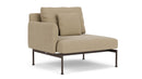 Barlow Tyrie Layout Deep Seating Single Seat - One Arm - avec coussins