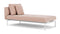 Barlow Tyrie Layout Deep Seating Single Lounger - Double seat with single back - with cushions