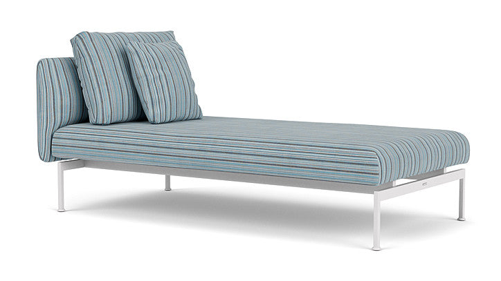 Barlow Tyrie Layout Deep Seating Single Lounger - Double seat with single back - with cushions