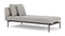 Barlow Tyrie Layout Deep Seating Single Lounger - Double seat with single back - with cushions