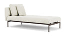 Barlow Tyrie Layout Deep Seating Single Lounger - Double seat with single back - with cushions