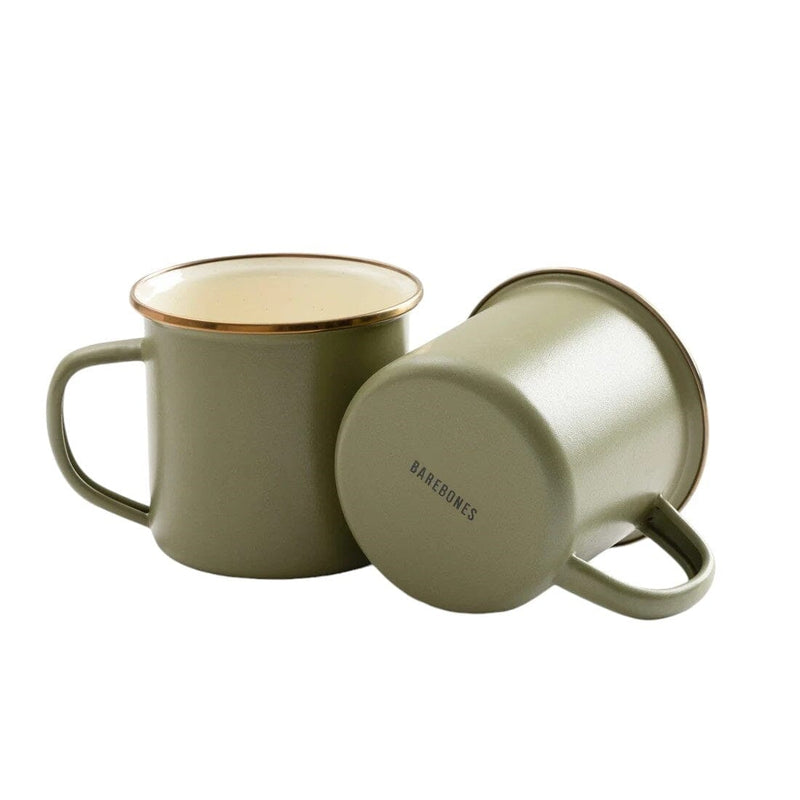 Barebones Enamel Cup Set Ensemble de 2 tasses 473ml Olive drab 