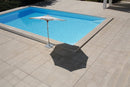 Barlow Tyrie Napoli Parasol Inclinable rond Ø280cm - Mât Ø38mm 