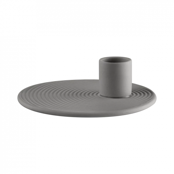 Blomus Nona Bougeoir en porcelaine Pewter 