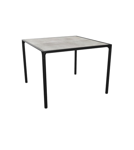 Emu 720 Terramare Table repas 103x103cm Black 24 / Gres Lead 53 