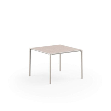 Emu 720 Terramare Table repas 103x103cm Matt White 23 / Gres Salt 51 