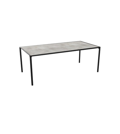 Emu 725 Terramare Table repas 203x103cm Black 24 / Gres Lead 53 