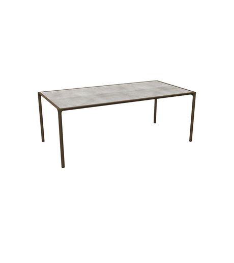 Emu 725 Terramare Table repas 203x103cm Indian Brown 41 / Gres Lead 53 