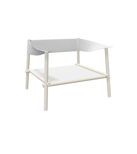 Emu 729 Terramare Structure Fauteuil Club Lounge, coussins en sus Matt White 23 / White 200/92 