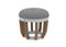 Ethimo Swing Pouf Ø40cm H:38cm Natural Teak Warmwhite Chess