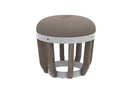 Ethimo Swing Pouf Ø40cm H:38cm Pickled Teak Warmwhite Grey