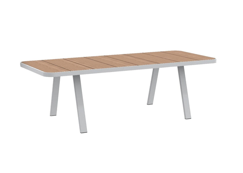 Ethimo Swing Table repas 240x100cm Natural Teak Warmwhite 