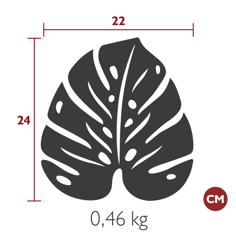 Fermob Bouquet Sauvage Dessous de plat monstera 24 x 22cm 