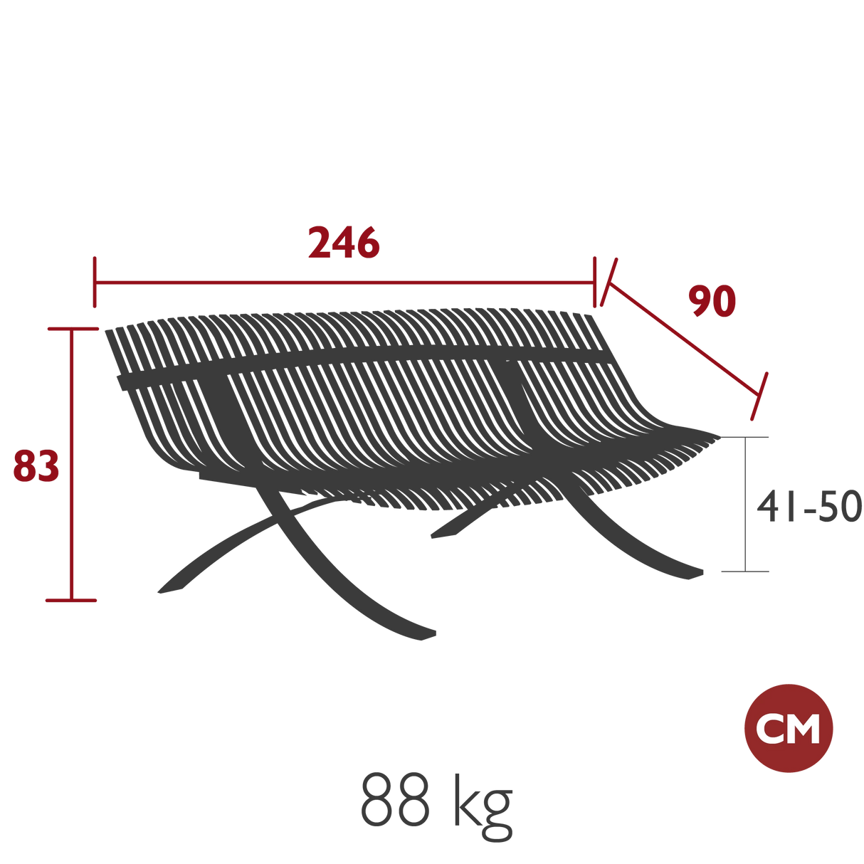 Fermob Charivari Banc 