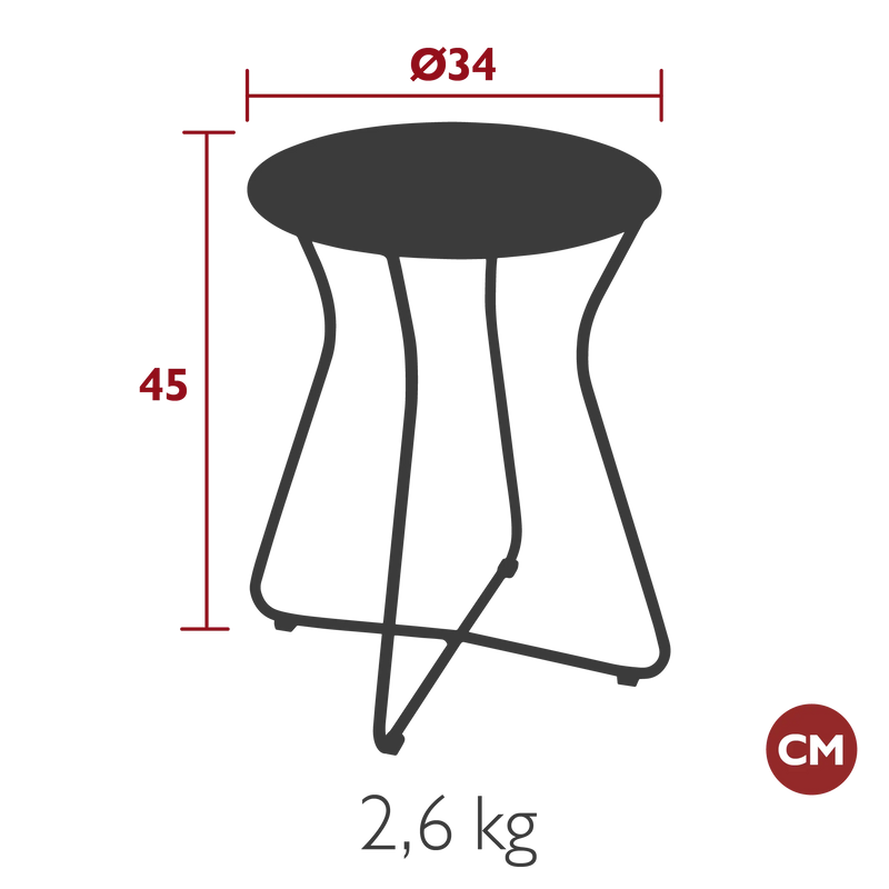 Fermob Cocotte Tabouret H.45cm 