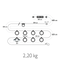 Fermob Hoopik Guirlande L.1200cm – Type J Version Suisse 