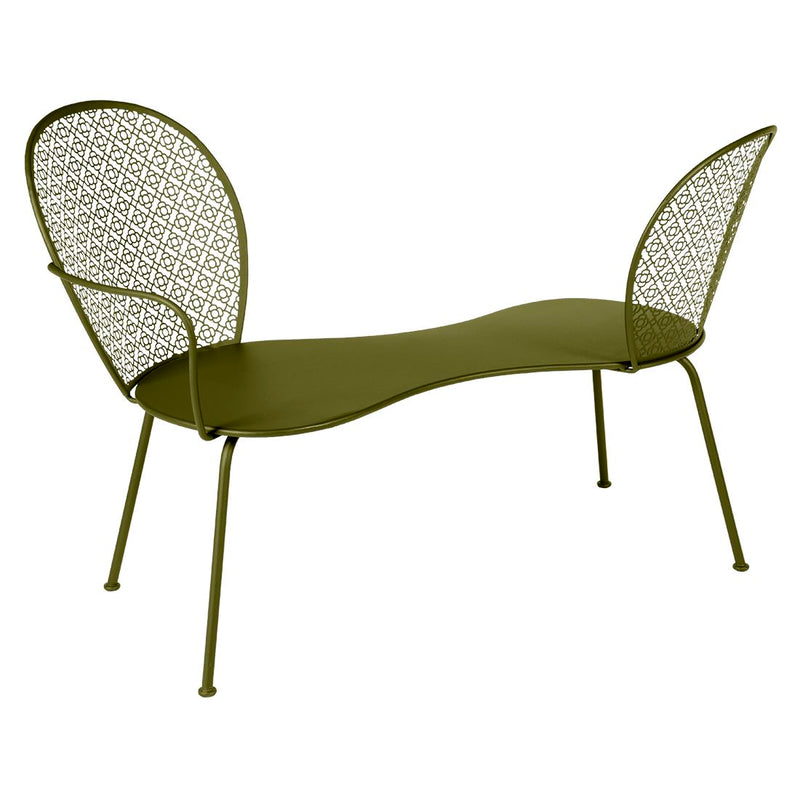 Fermob Lorette Banquette Conversation Pesto D3 